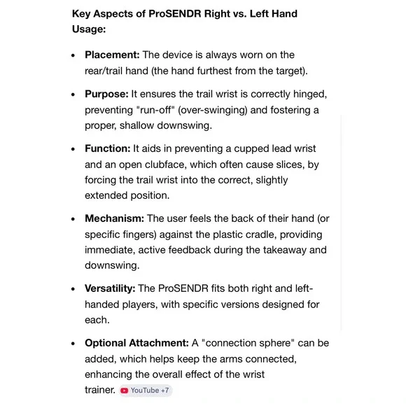 ProSENDR Golf Training Aid Right Hand Alignment Swing Trainer Blue Ball NEW - Picture 12 of 13